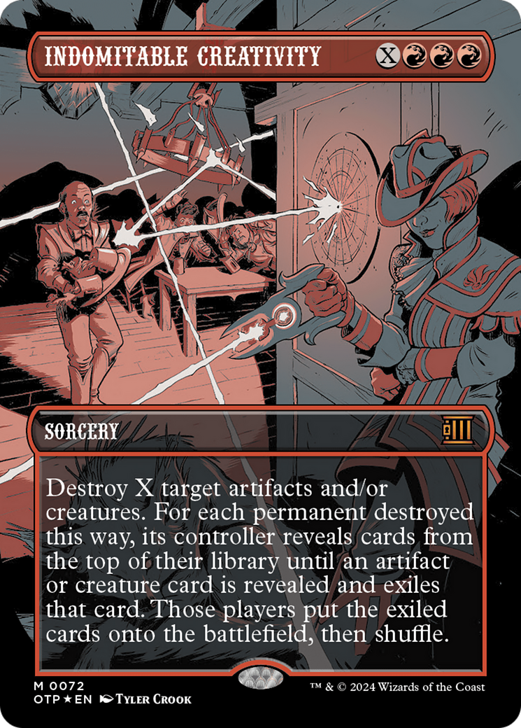 Indomitable Creativity (Textured Foil) [Outlaws of Thunder Junction: Breaking News] | Devastation Store