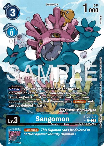 Sangomon [BT22-018] (Box Topper) [Cyber Eden] | Devastation Store