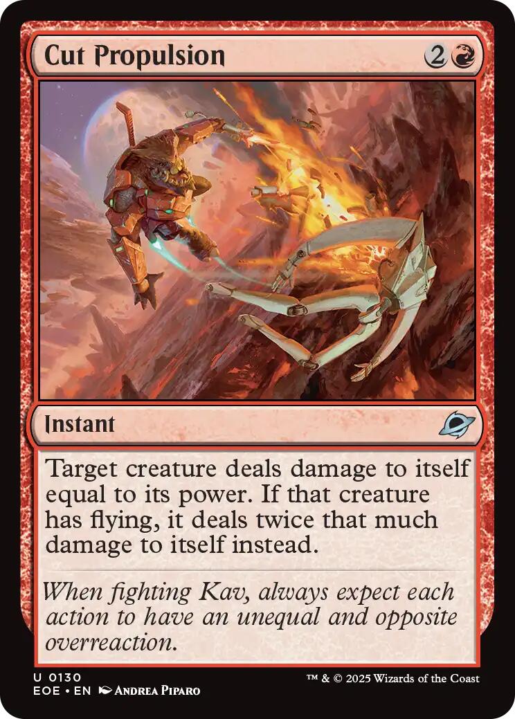Cut Propulsion [Edge of Eternities] | Devastation Store