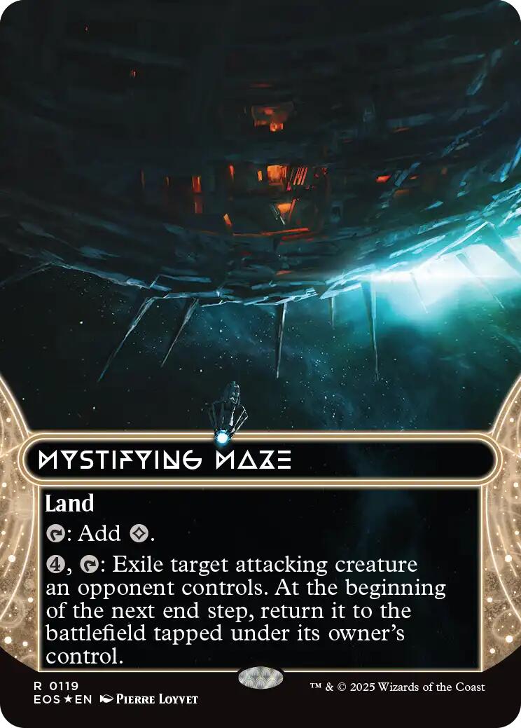 Meteor Crater (0119) (Borderless) (Galaxy Foil) [Edge of Eternities: Stellar Sights] | Devastation Store