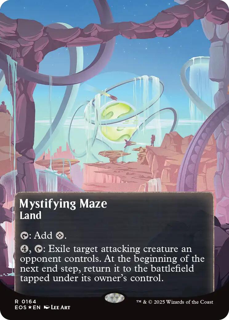 Meteor Crater (0164) (Borderless) (Galaxy Foil) [Edge of Eternities: Stellar Sights] | Devastation Store