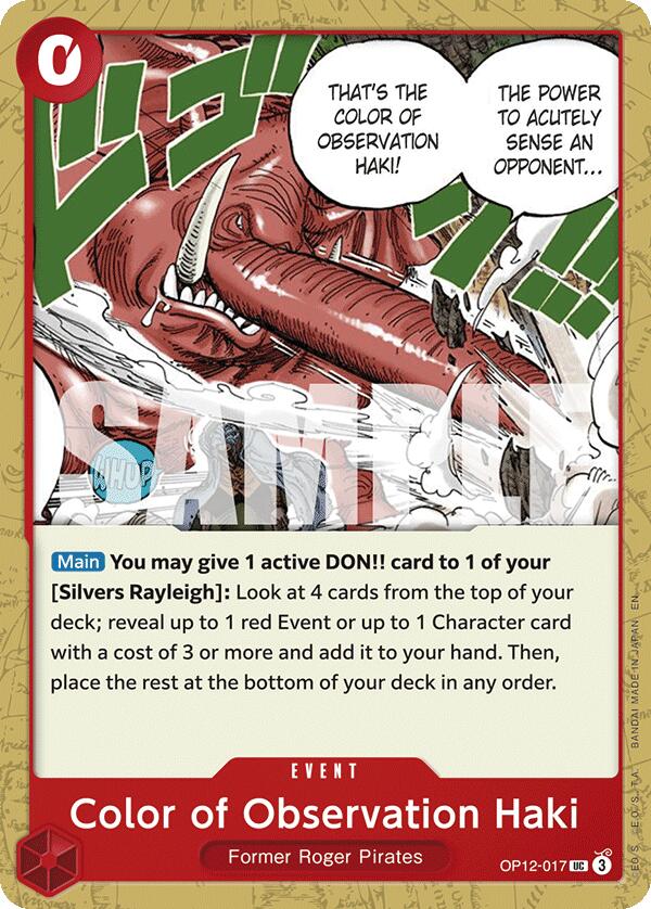 Color of Observation Haki [Legacy of the Master] | Devastation Store