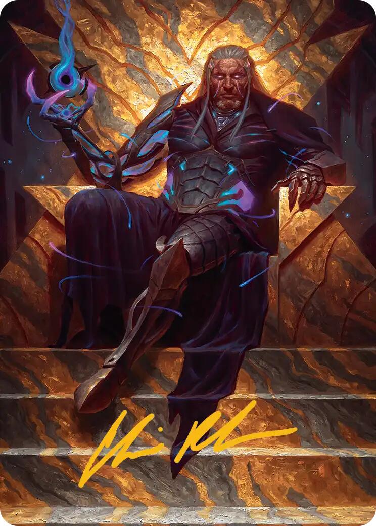 Tezzeret, Cruel Captain Art Card (1/54) (Gold-Stamped Signature) [Edge of Eternities Art Series] | Devastation Store