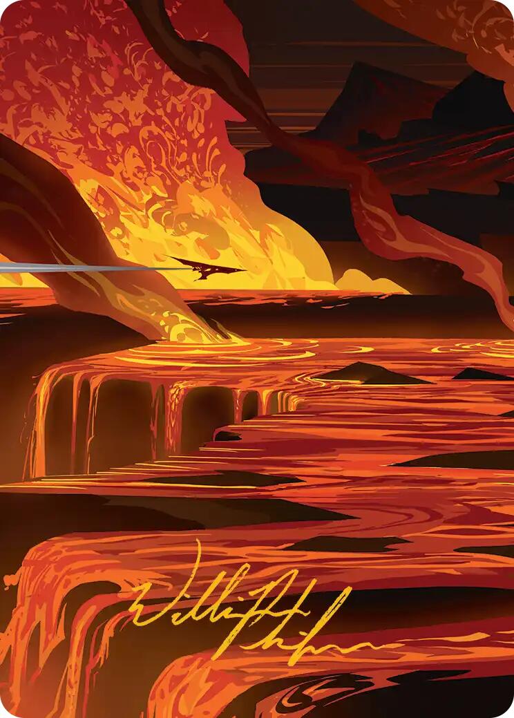 Blast Zone Art Card (Gold-Stamped Signature) [Edge of Eternities Art Series] | Devastation Store