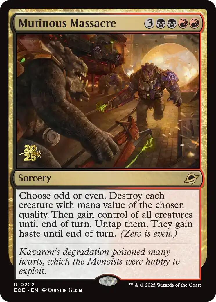 Mutinous Massacre [Edge of Eternities Prerelease Promos] | Devastation Store
