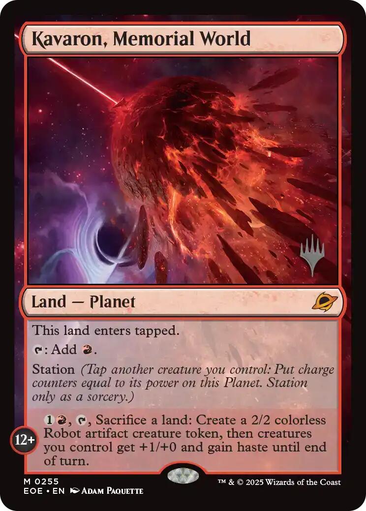 Kavaron, Memorial World [Edge of Eternities Promo Pack] | Devastation Store
