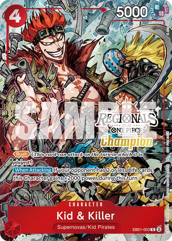 Kid & Killer (Offline Regional Champion Card Set 2025 Vol.2) [One Piece Promotion Cards] | Devastation Store