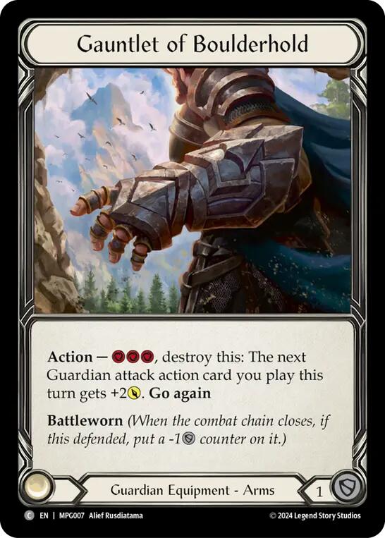 Gauntlet of Boulderhold [MPG007] (Mastery Pack Guardian)  Cold Foil | Devastation Store