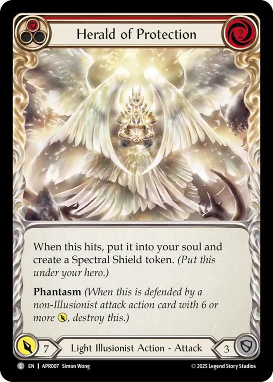 Herald of Protection (Red) [APR007] (Armory Deck: Legends Prism) | Devastation Store