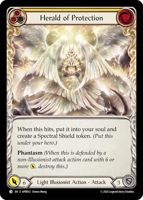 Herald of Protection (Yellow) [APR012] (Armory Deck: Legends Prism) | Devastation Store