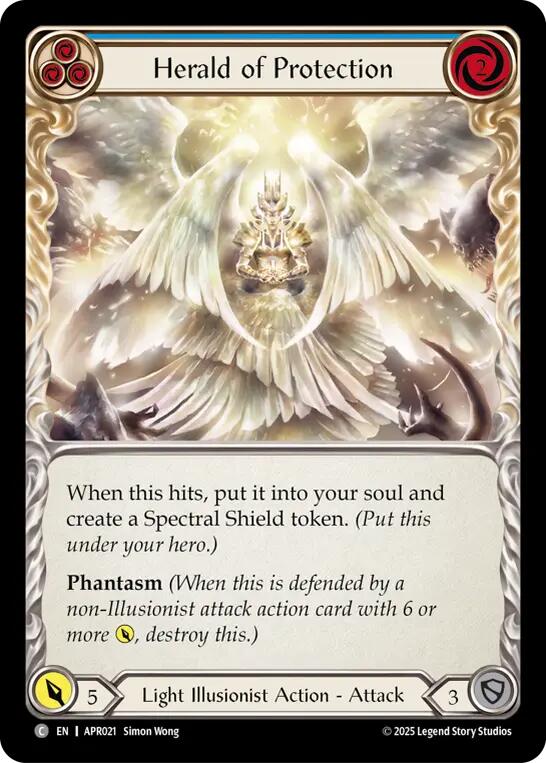Herald of Protection (Blue) [APR021] (Armory Deck: Legends Prism) | Devastation Store