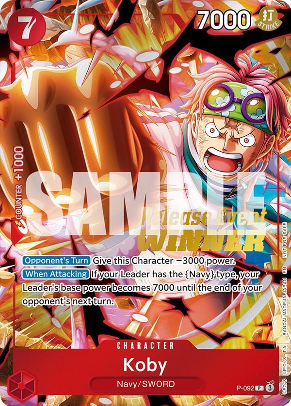 Koby (OP12 Release Event Winner) [One Piece Promotion Cards] | Devastation Store