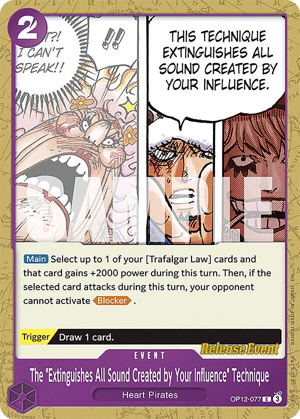 The "Extinguishes All Sound Created by Your Influence" Technique [Legacy of the Master Release Event Cards] | Devastation Store
