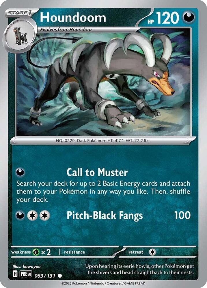 Houndoom (063/131) [Scarlet & Violet: Prismatic Evolutions] | Devastation Store