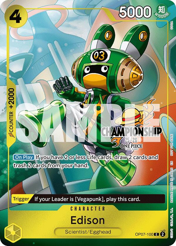 Edison (CS 25-26 Celebration Pack) [One Piece Promotion Cards] | Devastation Store