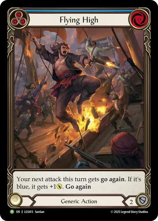 Flying High (Blue) [LGS413] (Promo)  Rainbow Foil | Devastation Store