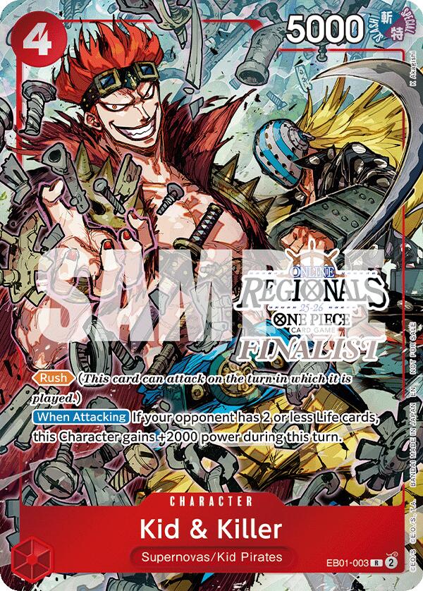 Kid & Killer (Online Regional Finalist Card Set 2025 Vol.2) [One Piece Promotion Cards] | Devastation Store