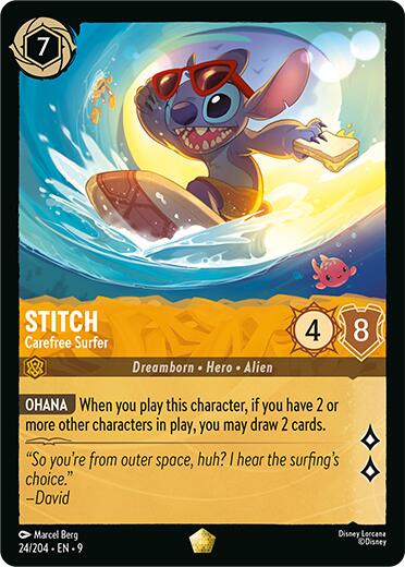 Stitch - Carefree Surfer (24/204) [Fabled] | Devastation Store
