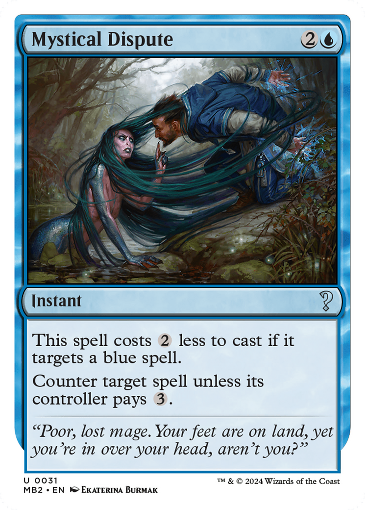 Mystical Dispute (White Border) [Mystery Booster 2] | Devastation Store