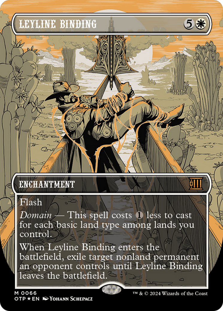 Leyline Binding (Textured Foil) [Outlaws of Thunder Junction: Breaking News] | Devastation Store