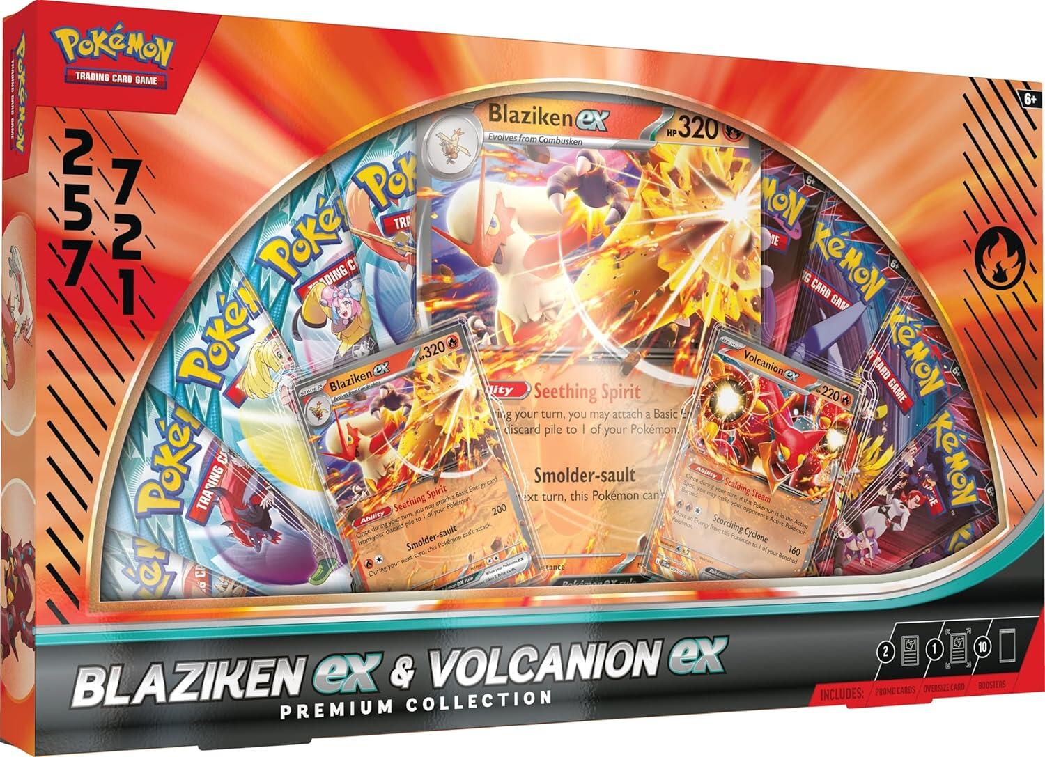 Blaziken ex & Volcanion ex Premium Collection | Devastation Store