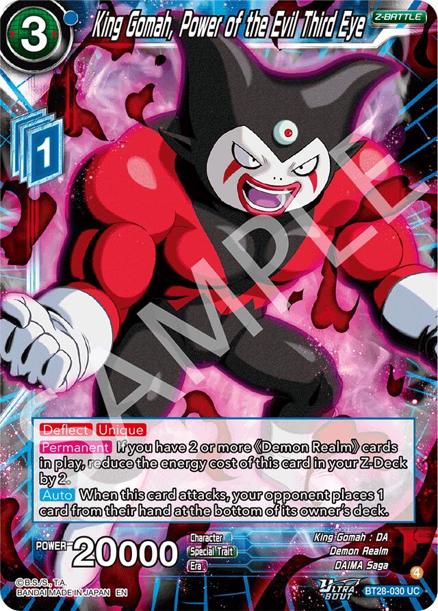 King Gomah, Power of the Evil Third Eye (BT28-030) [Prismatic Clash] | Devastation Store