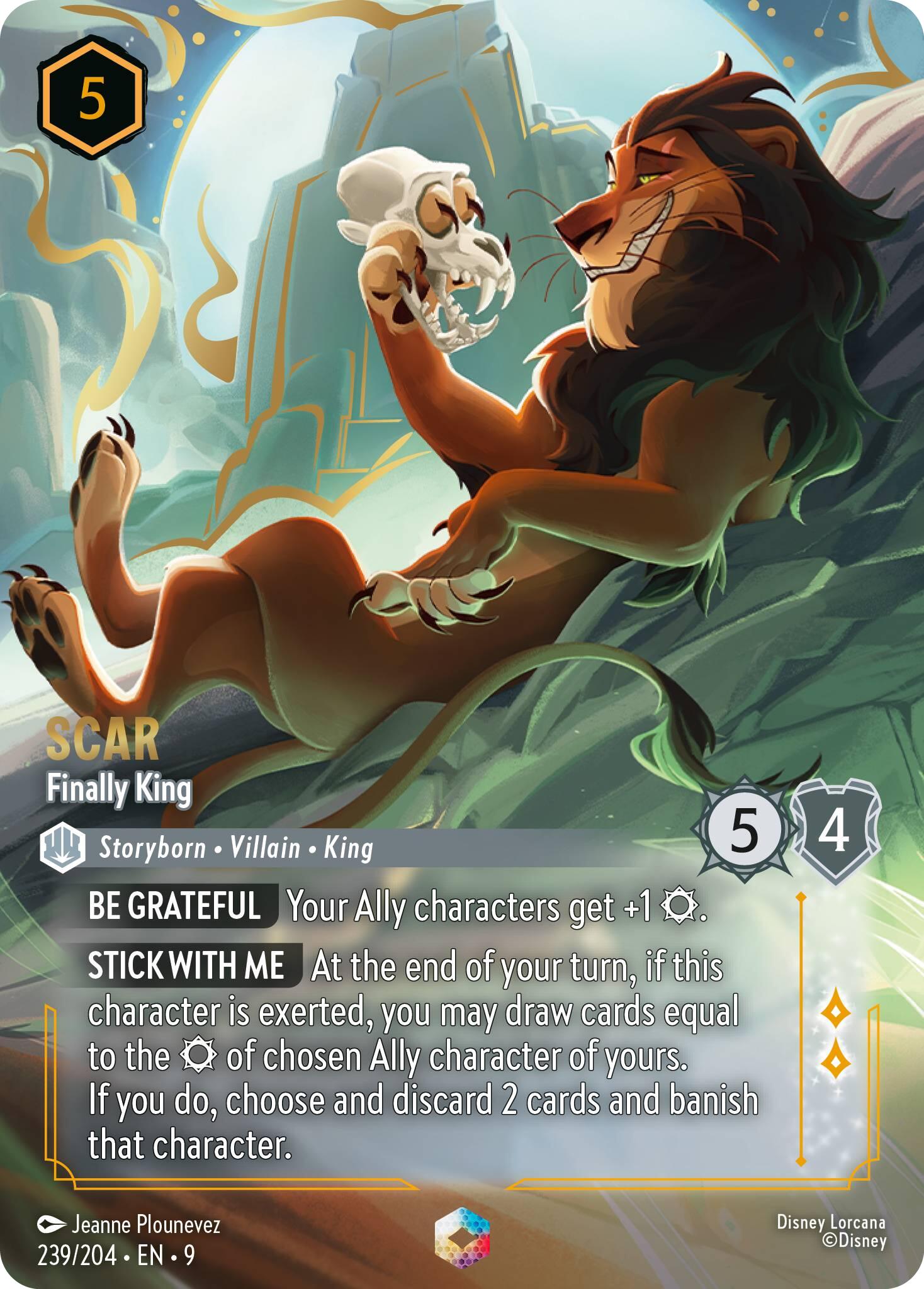 Scar - Finally King (Enchanted) (239/204) [Fabled] | Devastation Store