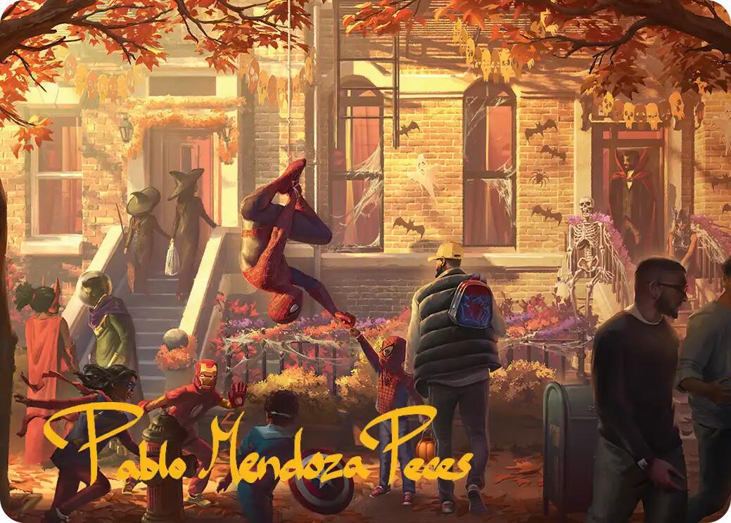 Friendly Neighborhood Art Card (Gold-Stamped Signature) [Marvel's Spider-Man Art Series] | Devastation Store