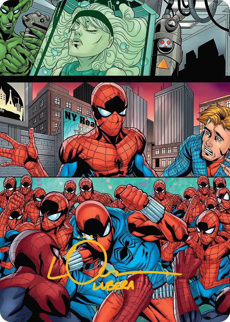 The Clone Saga Art Card (Gold-Stamped Signature) [Marvel's Spider-Man Art Series] | Devastation Store