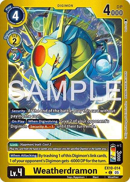 Weatherdramon [EX10-014] (Limited Foil) [Sinister Order] | Devastation Store