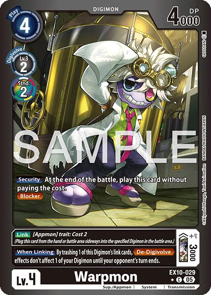 Warpmon [EX10-029] (Limited Foil) [Sinister Order] | Devastation Store