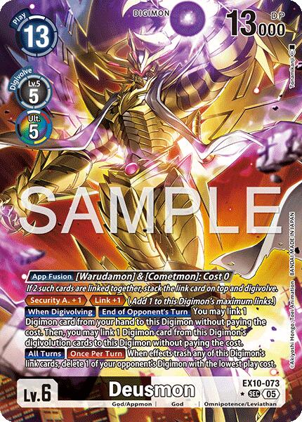 Deusmon [EX10-073] (Alternate Art) [Sinister Order] | Devastation Store