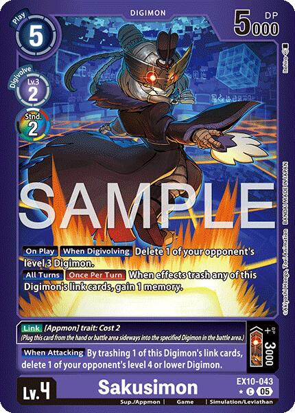 Sakusimon [EX10-043] (Limited Foil) [Sinister Order] | Devastation Store