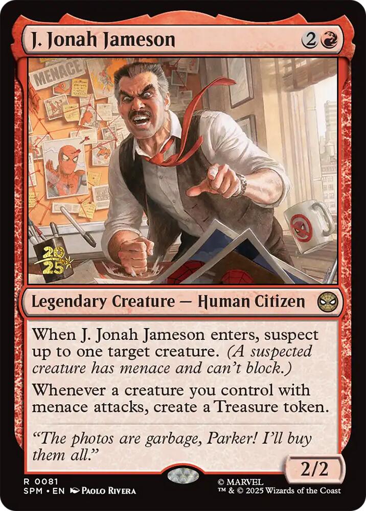 J. Jonah Jameson [Marvel's Spider-Man Prerelease Promos] | Devastation Store