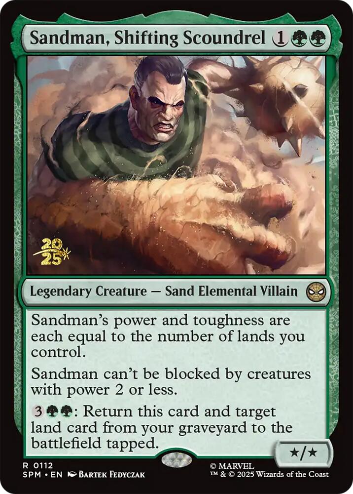 Sandman, Shifting Scoundrel [Marvel's Spider-Man Prerelease Promos] | Devastation Store