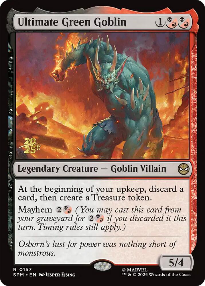 Ultimate Green Goblin [Marvel's Spider-Man Prerelease Promos] | Devastation Store