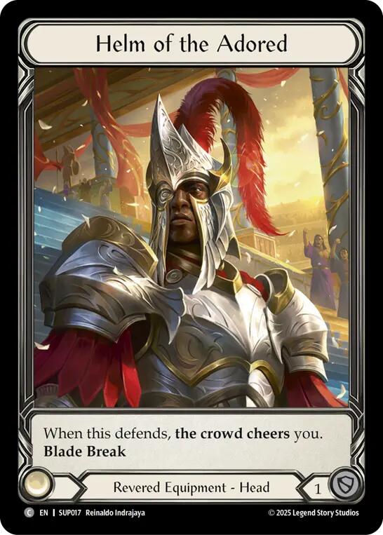 Helm of the Adored (Extended Art Cold Foil) [SUP017] (Super Slam)  Cold Foil | Devastation Store