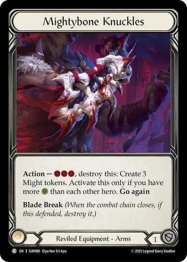 Mightybone Knuckles (Cold Foil) [SUP080] (Super Slam)  Cold Foil | Devastation Store