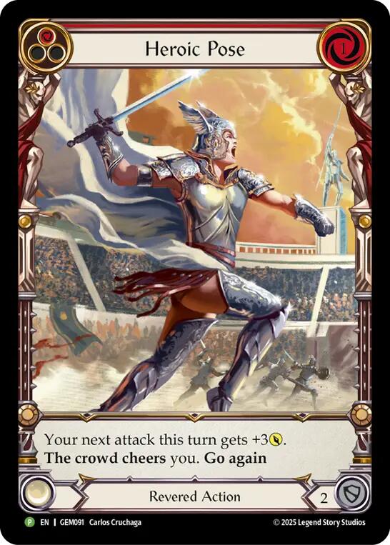Heroic Pose [GEM091] (GEM Pack 3)  Rainbow Foil | Devastation Store