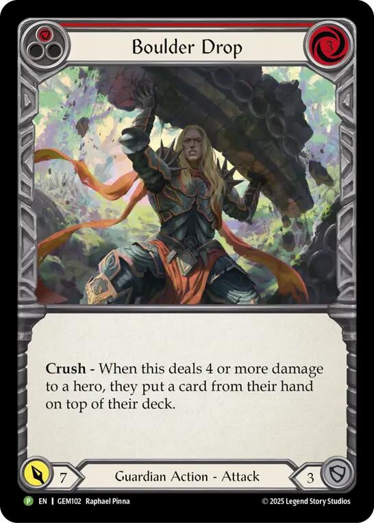 Boulder Drop [GEM102] (GEM Pack 3)  Rainbow Foil | Devastation Store
