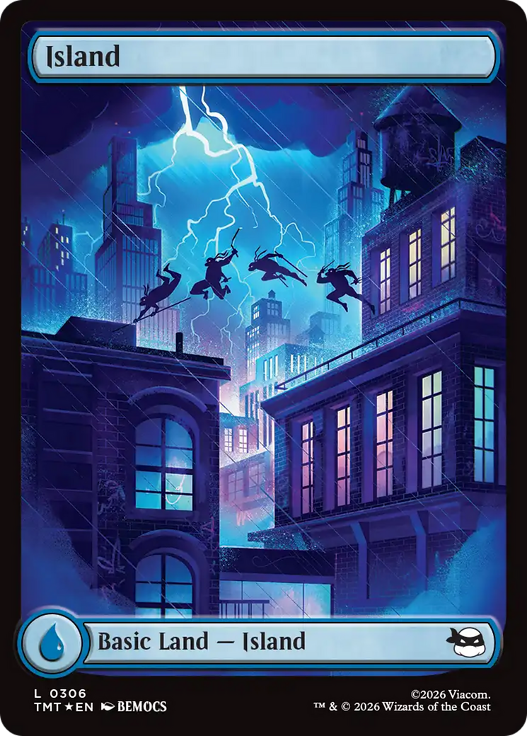 Island (0306) (Surge Foil) [Teenage Mutant Ninja Turtles] | Devastation Store