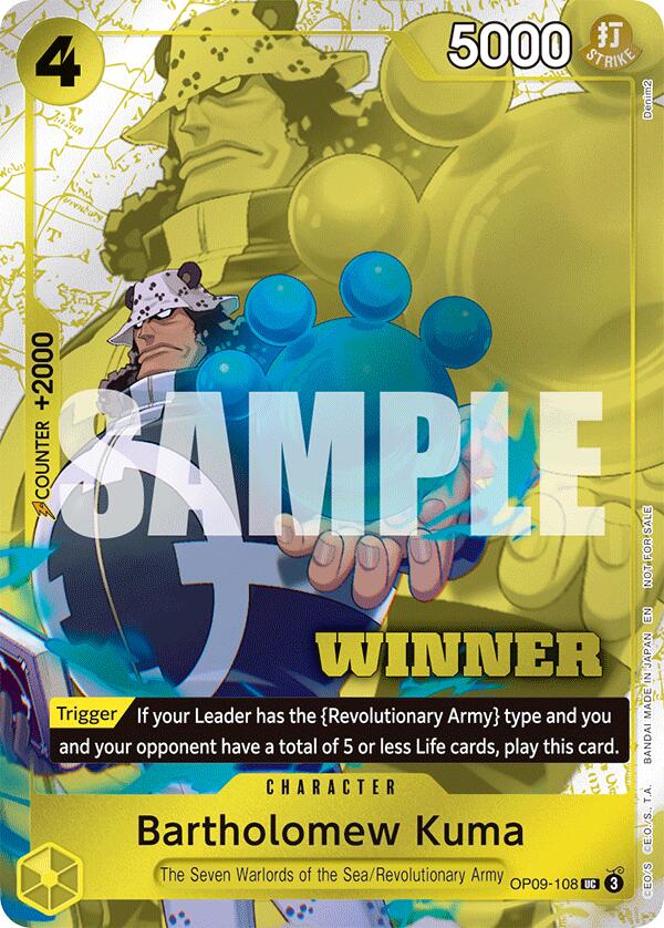 Bartholomew Kuma (Winner Pack 2025 Vol. 4) [One Piece Promotion Cards] | Devastation Store