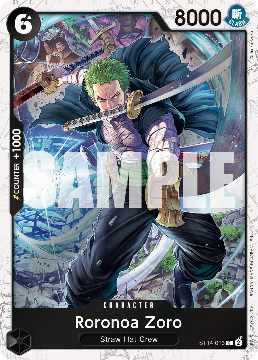Roronoa Zoro (ST14-013) (Pirate Foil) [Premium Booster -The Best- Vol. 2] | Devastation Store