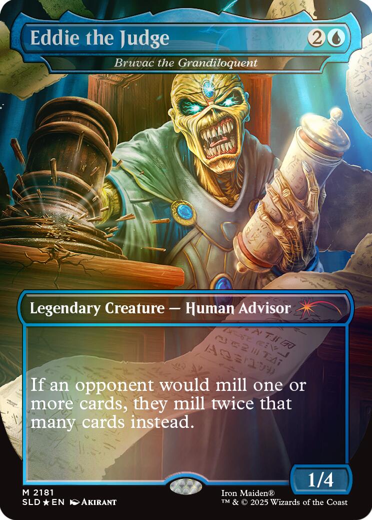 Eddie the Judge - Bruvac the Grandiloquent (Rainbow Foil) [Secret Lair Drop Series] | Devastation Store
