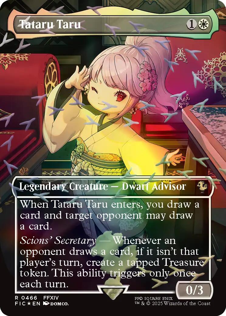 Tataru Taru (Borderless) (Chocobo Track Foil) [FINAL FANTASY Commander] | Devastation Store