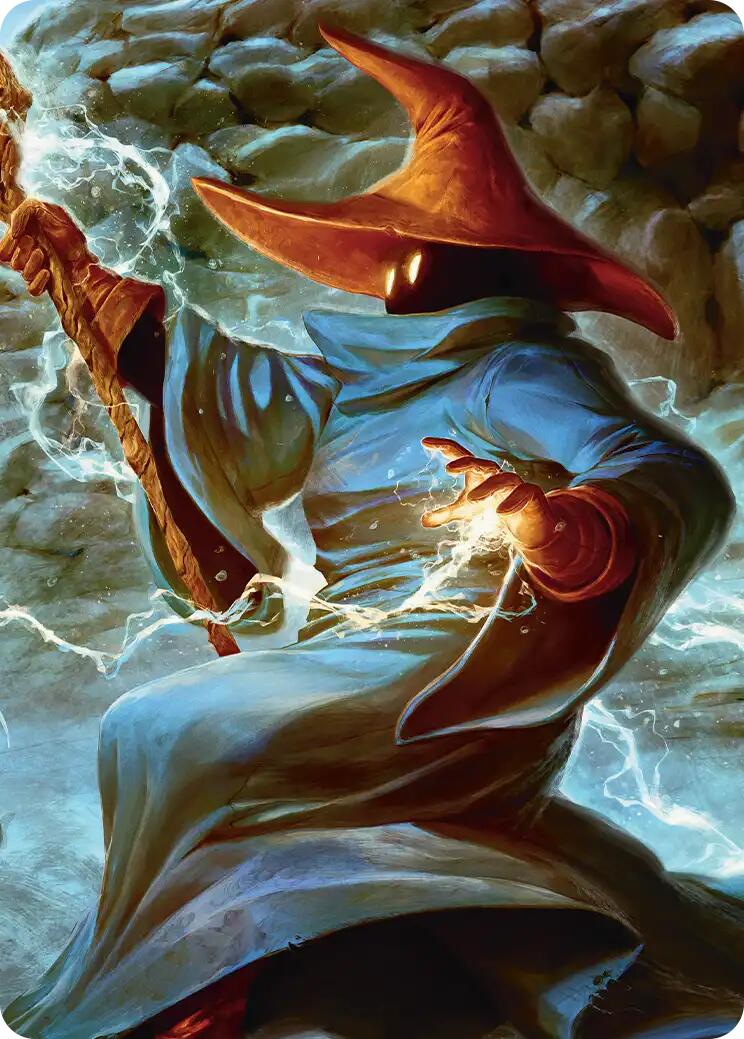 The Destined Black Mage Scene Art Card [FINAL FANTASY Art Series] | Devastation Store