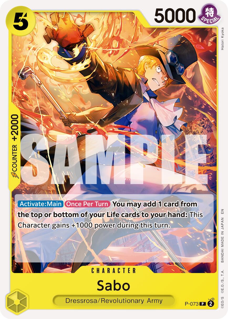 Sabo (P-073) (Pirate Foil) [Premium Booster -The Best- Vol. 2] | Devastation Store