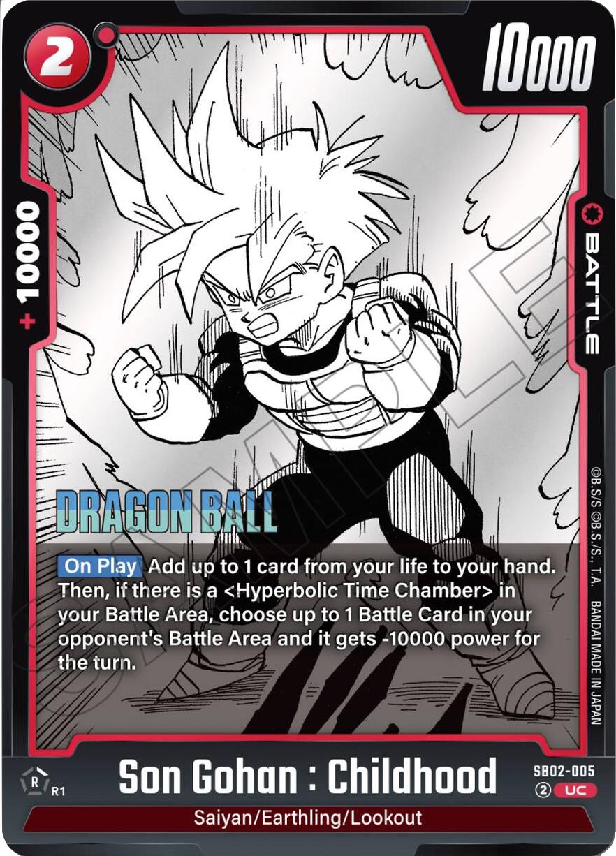 Son Gohan : Childhood (SB02-005) [Manga Booster 02] | Devastation Store