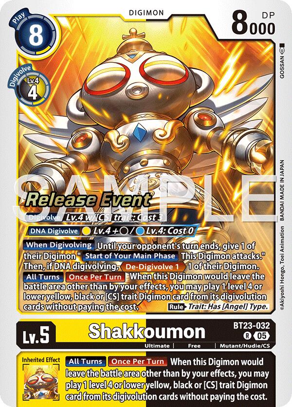 Shakkoumon [BT23-032] [Hackers' Slumber Release Event Cards] | Devastation Store