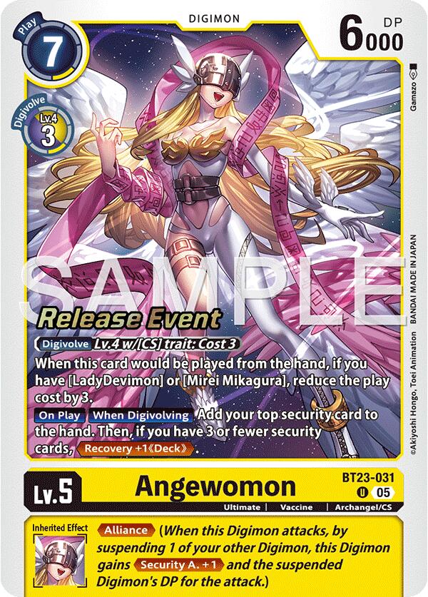 Angewomon [BT23-031] [Hackers' Slumber Release Event Cards] | Devastation Store